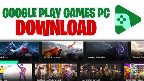 Google Play Games for Windows Download .